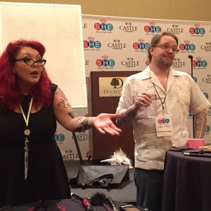 Ken and Sunny teaching BDSM workshop at Sexual Health Expo