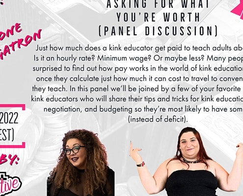 Asking for what you're worth CLASS for kink educators event flier