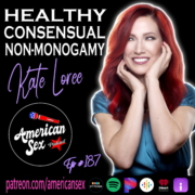 Episode art American Sex Podcast ep 187 Healthy consensual non-monogamy with Kate Loree